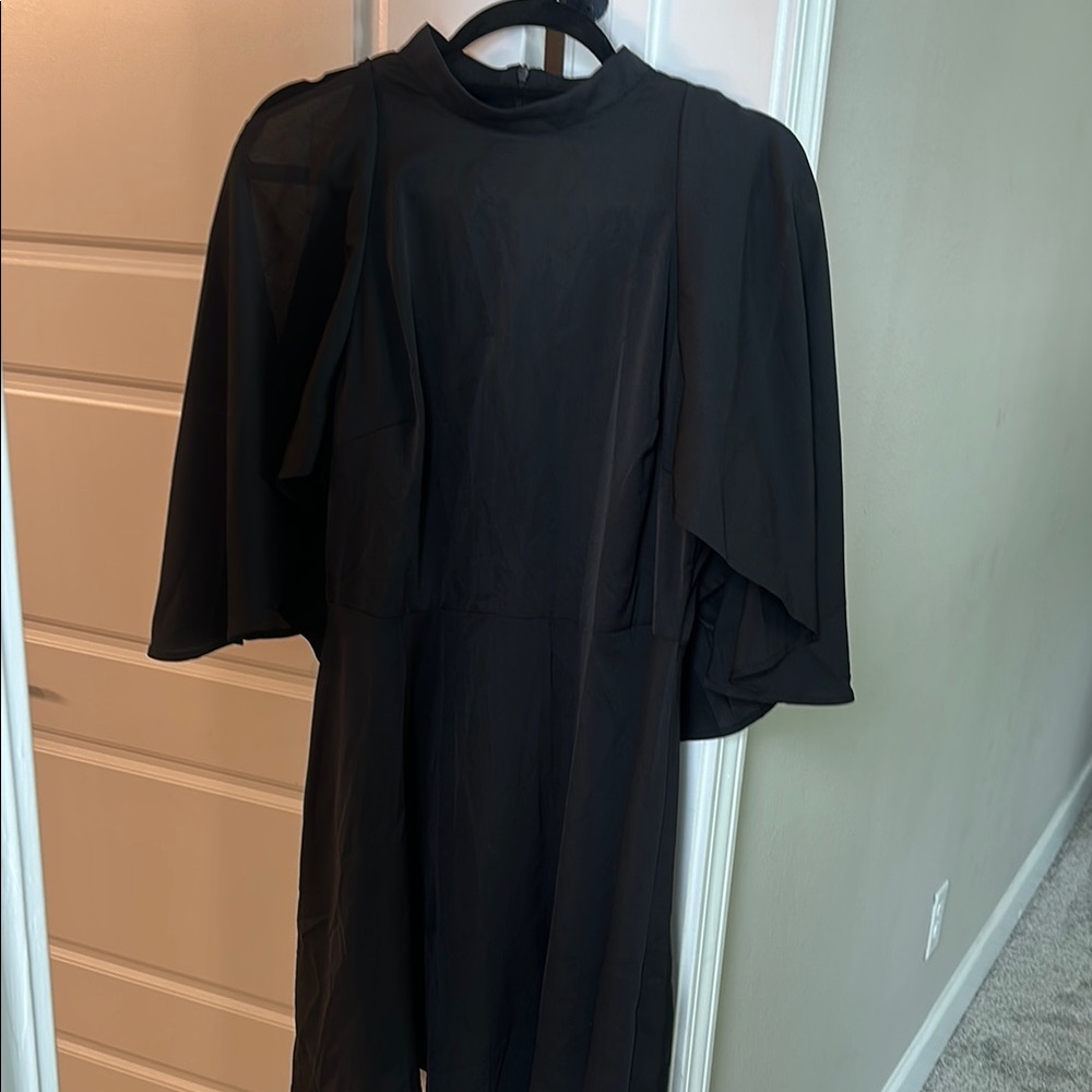 SHEIN Black Long Sleeve Dress